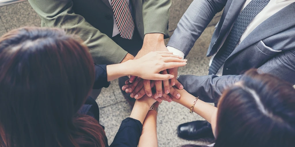 Teamwork Hands Stacked